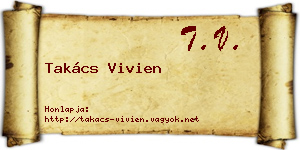 Takács Vivien névjegykártya