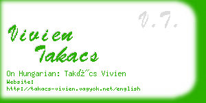 vivien takacs business card